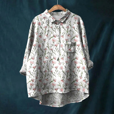 Estelle™ | Fresh Floral Midi Shirt