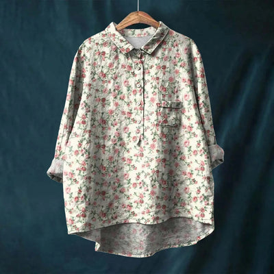 Estelle™ | Fresh Floral Midi Shirt