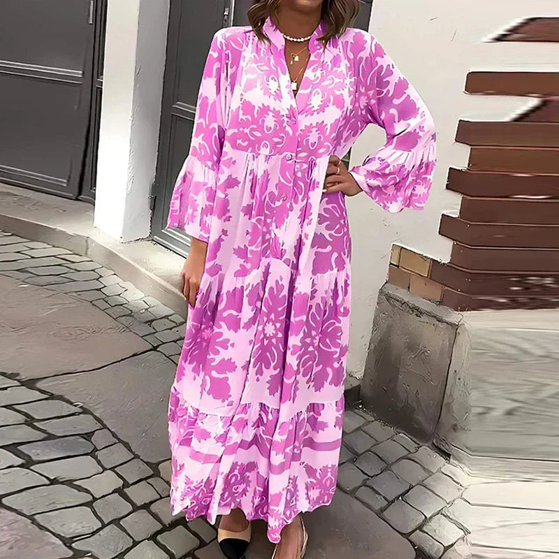 Ottoline | Printed Boho Maxi Dress