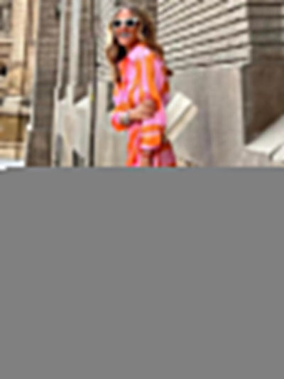 Clarissa | Striped Midi Shirt Dress