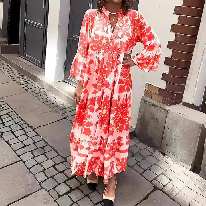 Ottoline | Printed Boho Maxi Dress
