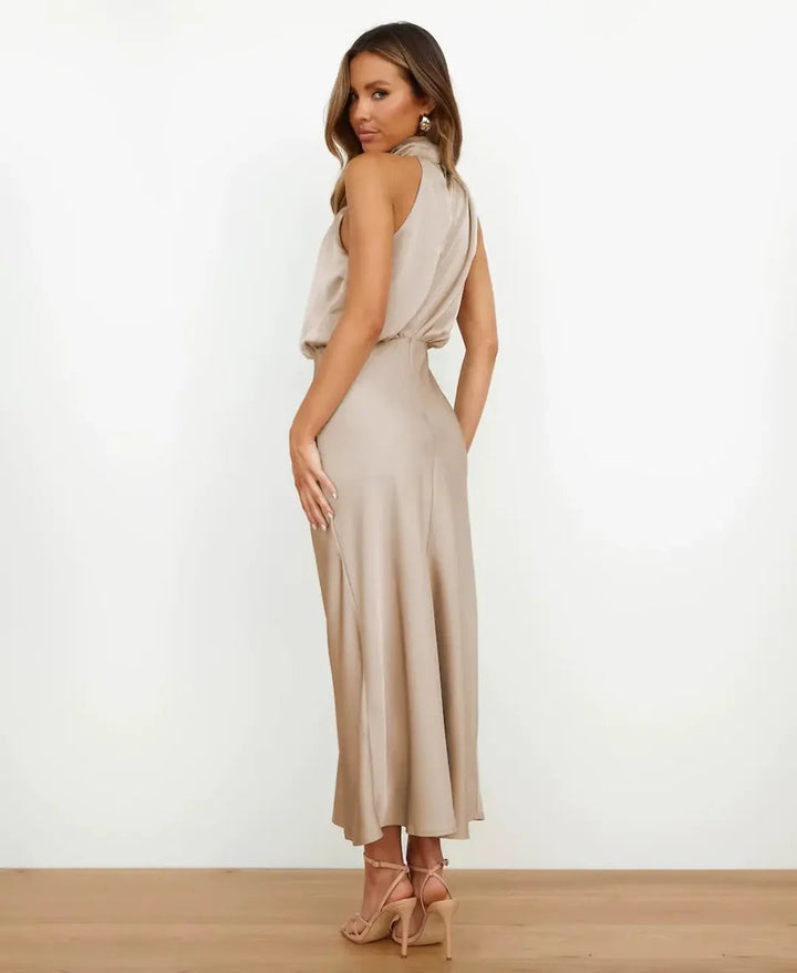 Delphine | High-Waist Midi Dress