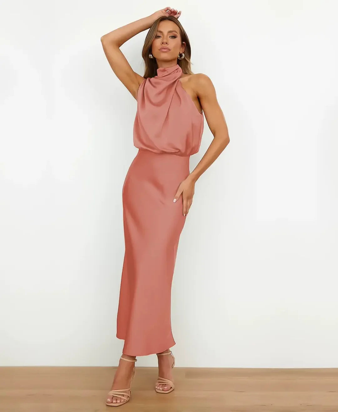 Delphine | High-Waist Midi Dress