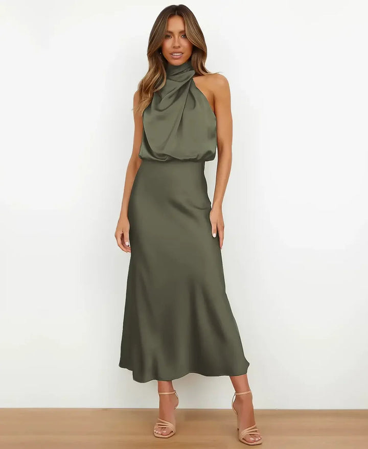 Delphine | High-Waist Midi Dress