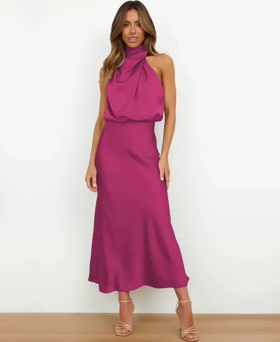 Delphine | High-Waist Midi Dress