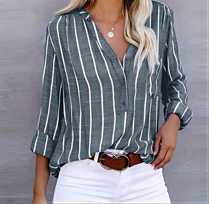 Sadie | Striped Button-Down Shirt