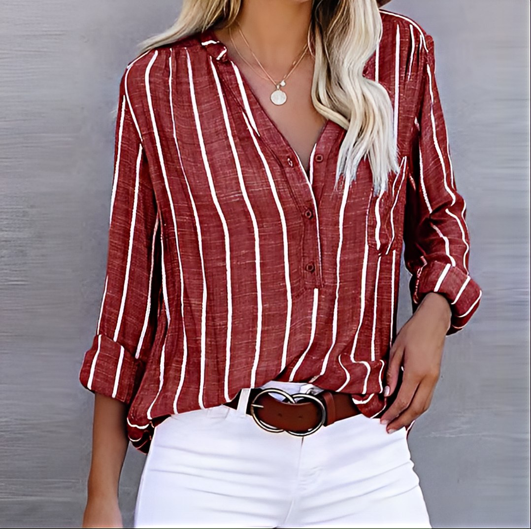 Sadie | Striped Button-Down Shirt