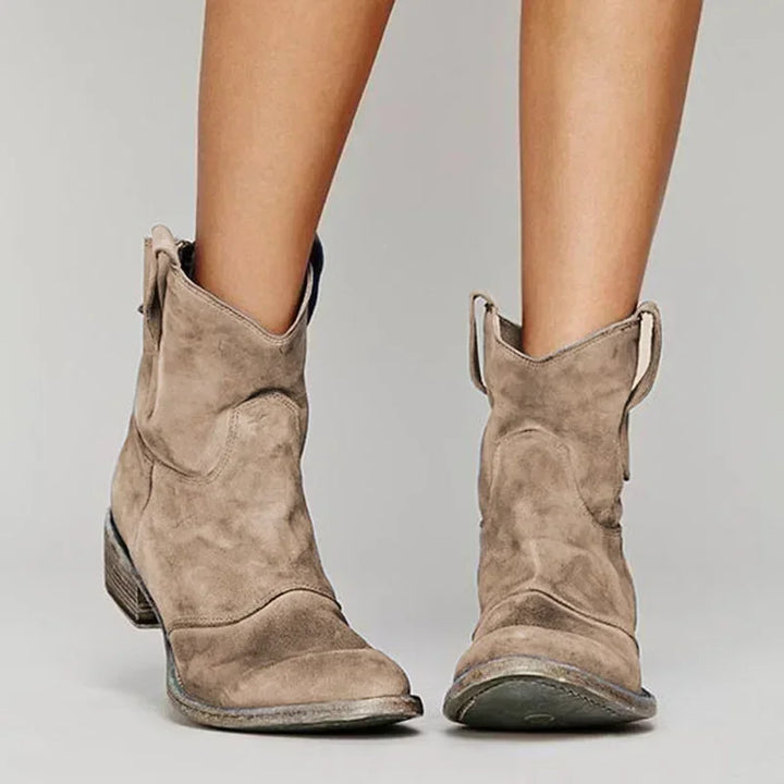 Ondine | Vintage Cowboy Ankle Boots