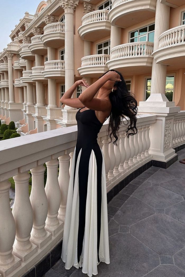 Odalys | Paneled Maxi Dress
