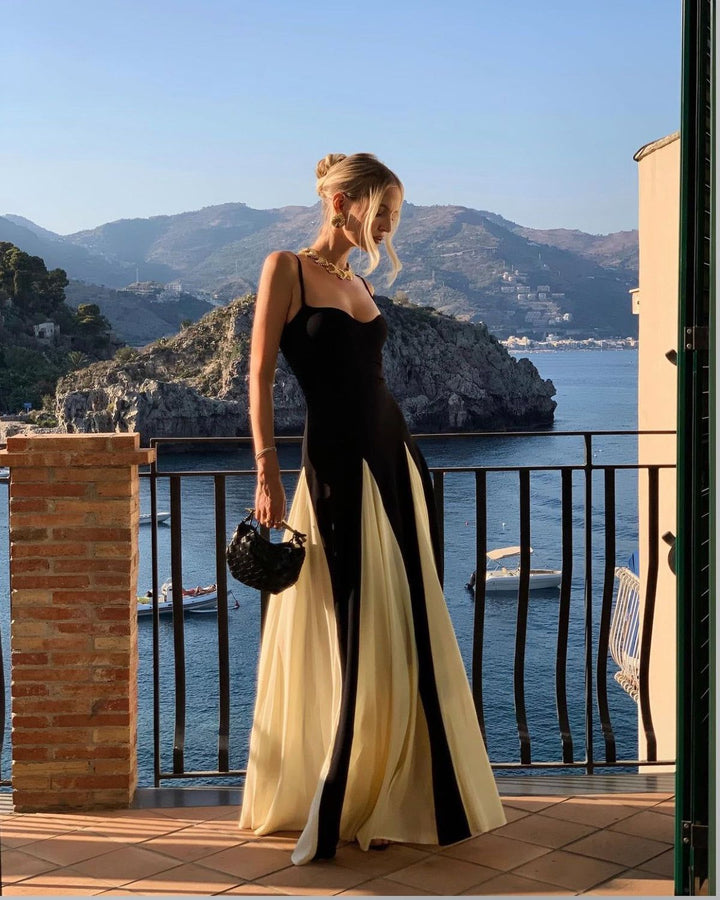 Odalys | Paneled Maxi Dress