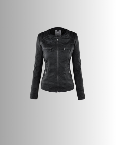Sienna™ | Women's Waterproof Leather Jacket with Hood