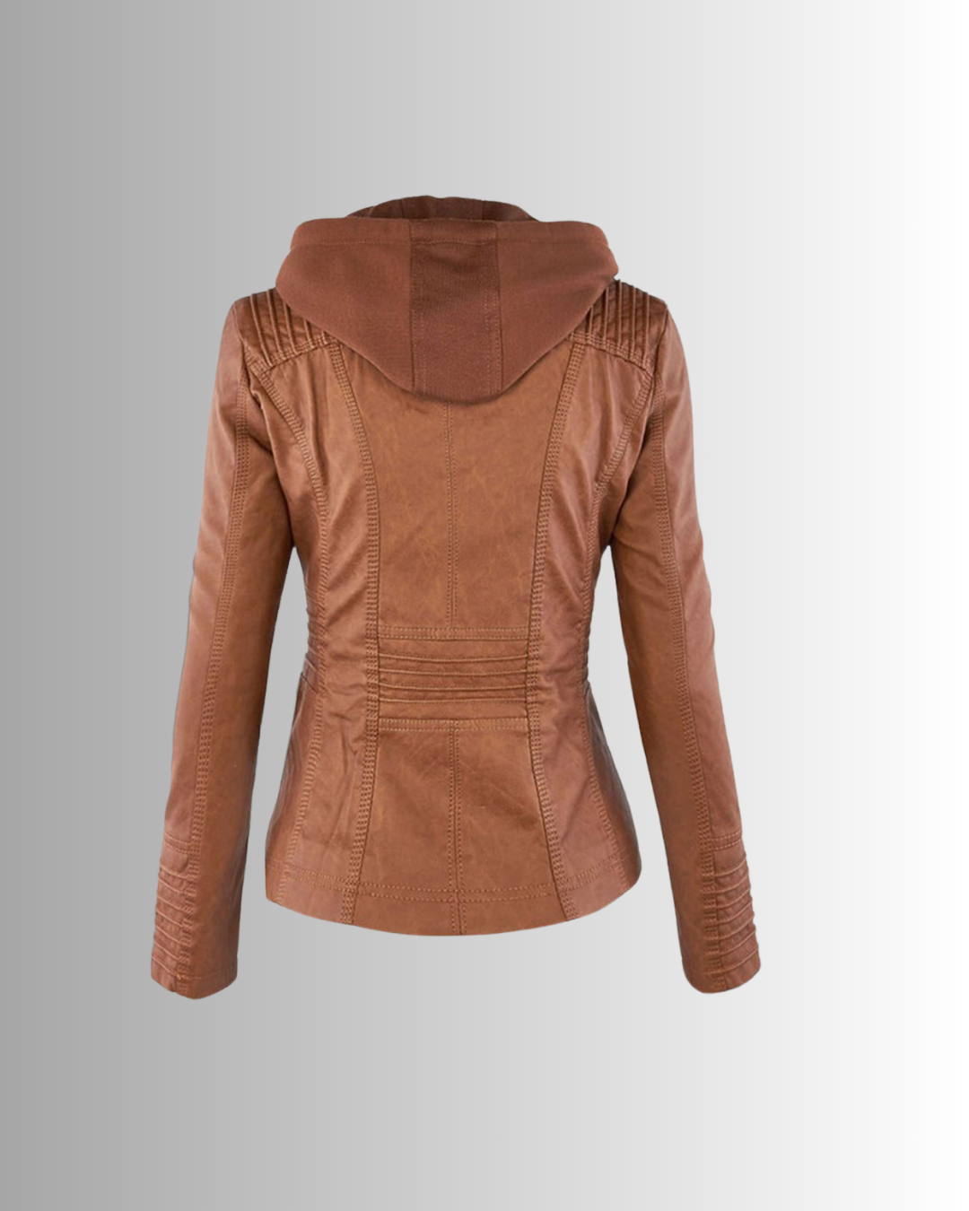 Sienna™ | Women's Waterproof Leather Jacket with Hood