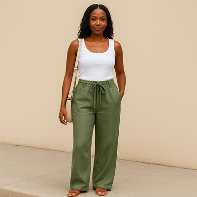 Soleil™ | Linen Wide Pants