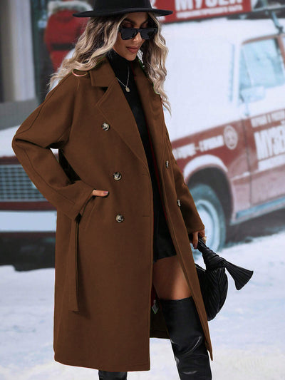 Velora™ | Classic Longline Peacoat