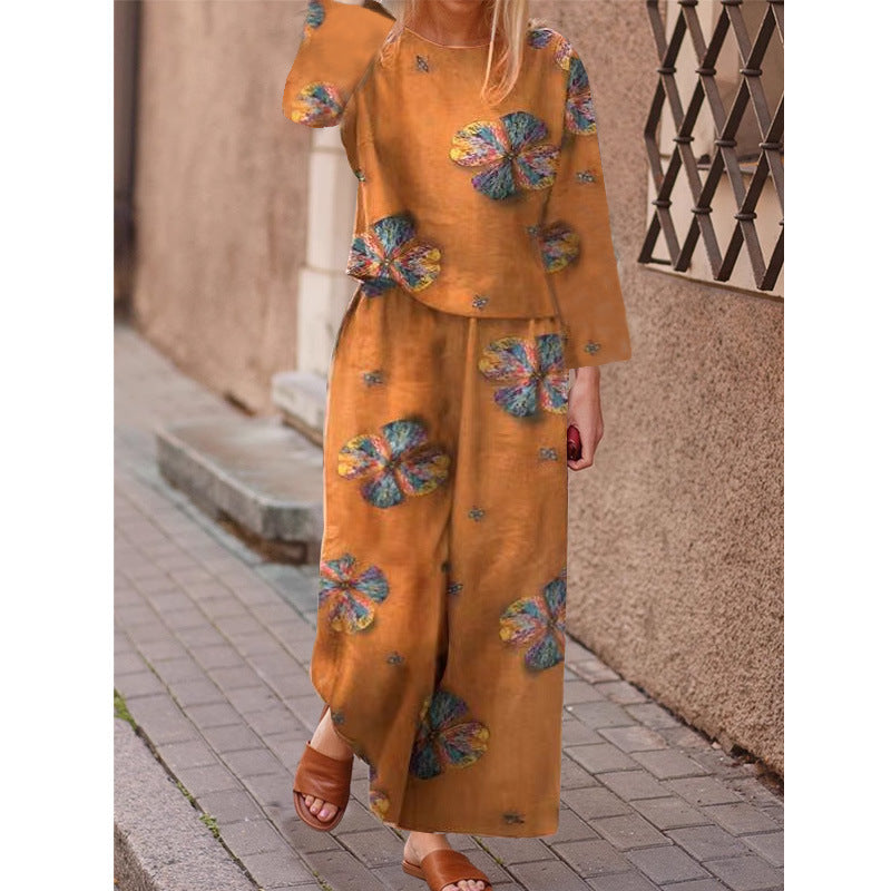 Grainflow™ | Patterned Relaxed-Fit Two-Piece Set