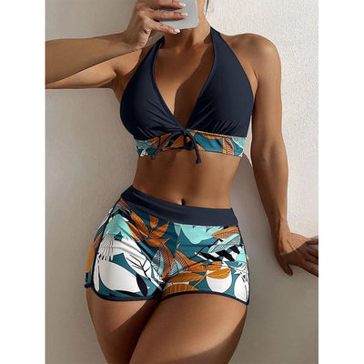 TropiFlex™ | Halter High-Waist Two-Piece Set
