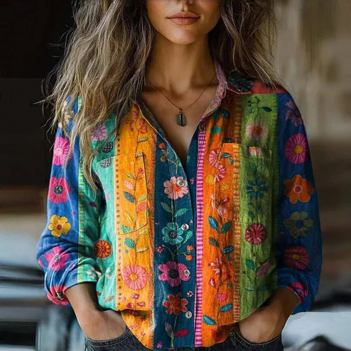 Wren | Paisley Print Bohemian Blouse