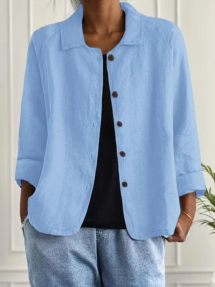 Ella | Button Front Lightweight Jacket