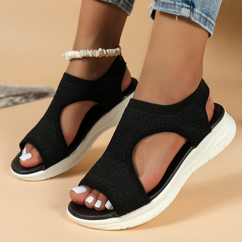 SoleMuse™ | Stretch Knit Comfort Sandals