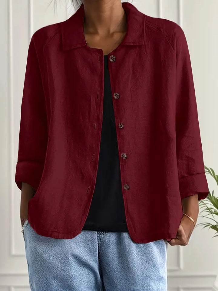 Ella | Button Front Lightweight Jacket