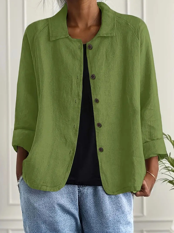 Ella | Button Front Lightweight Jacket