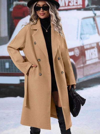 Velora™ | Classic Longline Peacoat