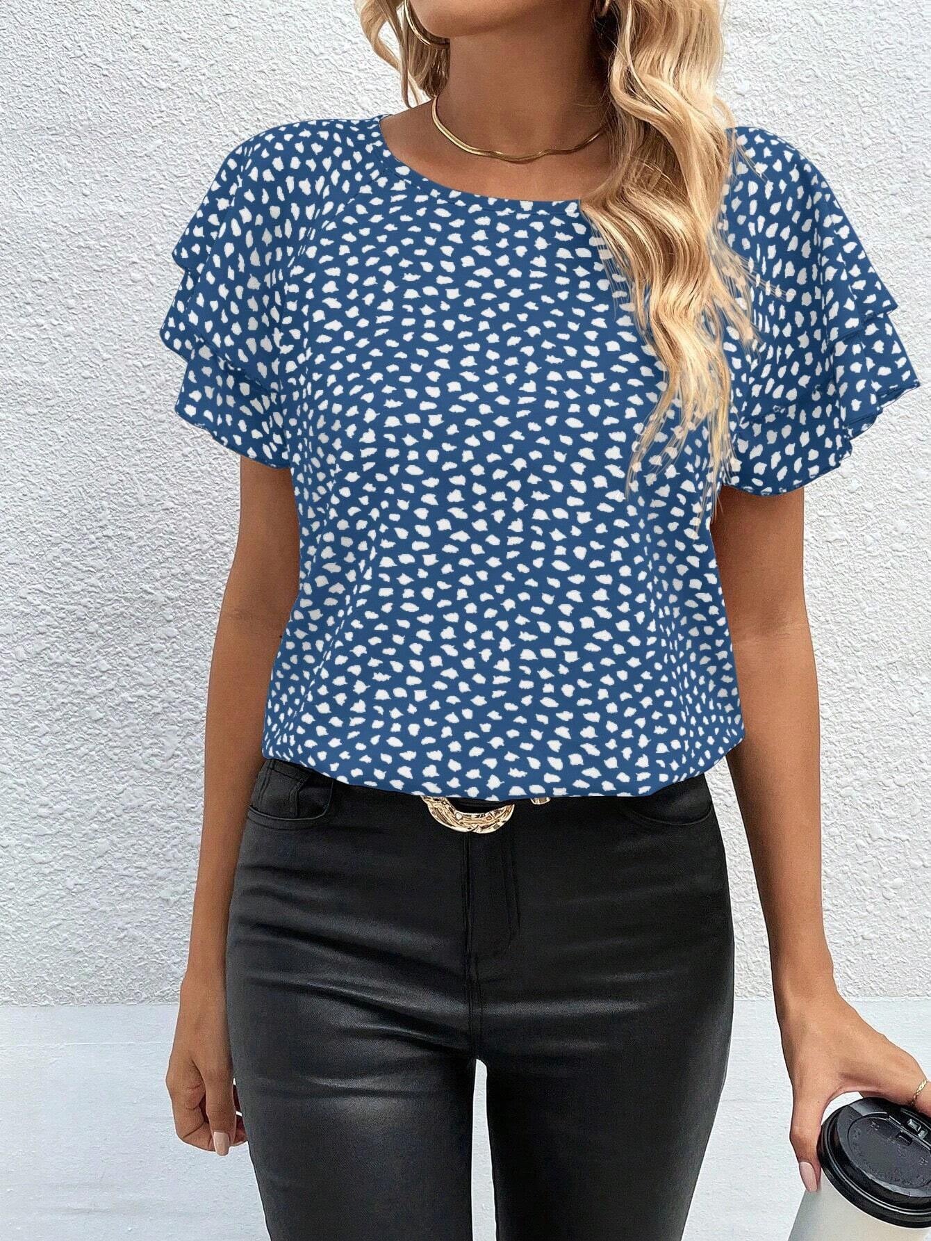 DotMuse™ | Classic Polka Dot Cap Sleeve Top