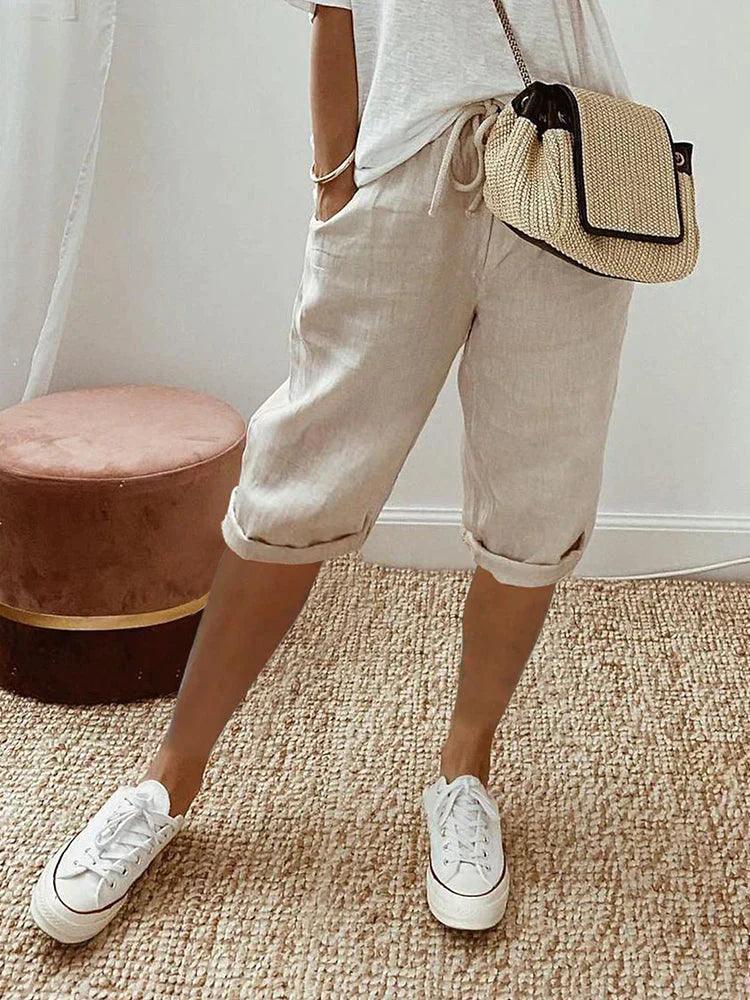 Indigo Rae™ - Linen and Cotton Shorts