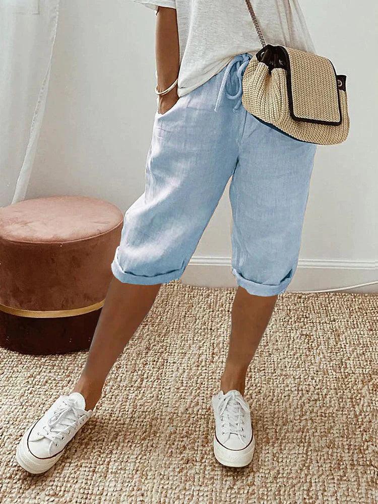 Indigo Rae™ - Linen and Cotton Shorts