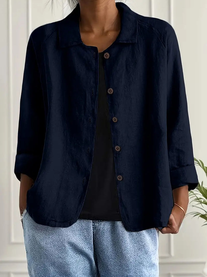 Ella | Button Front Lightweight Jacket