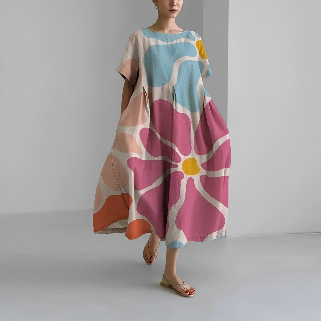 Rosamund | Bohemian Floral Print Dress