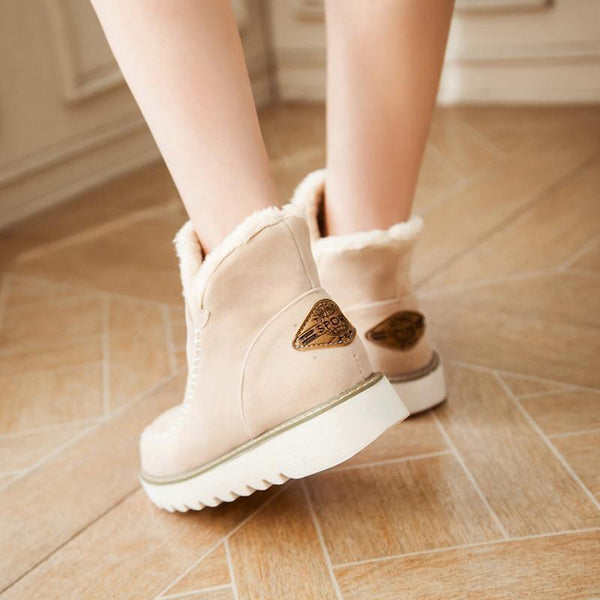 Sable | Fur-Lined Wedge Winter Boots