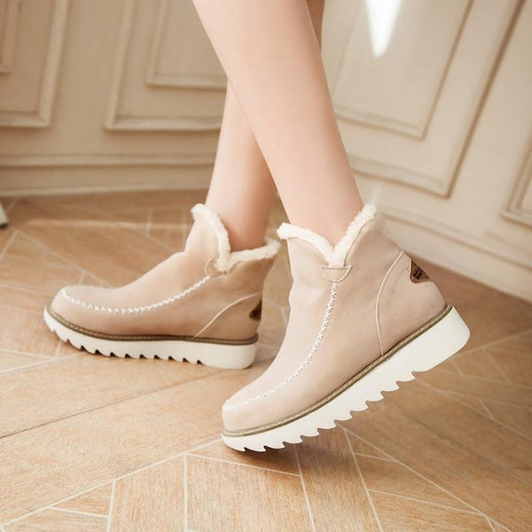 Sable | Fur-Lined Wedge Winter Boots
