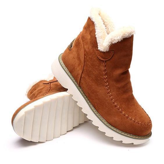 Sable | Fur-Lined Wedge Winter Boots