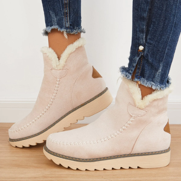 Sable | Fur-Lined Wedge Winter Boots