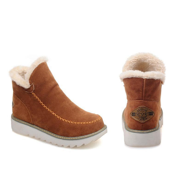 Sable | Fur-Lined Wedge Winter Boots