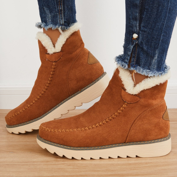 Sable | Fur-Lined Wedge Winter Boots
