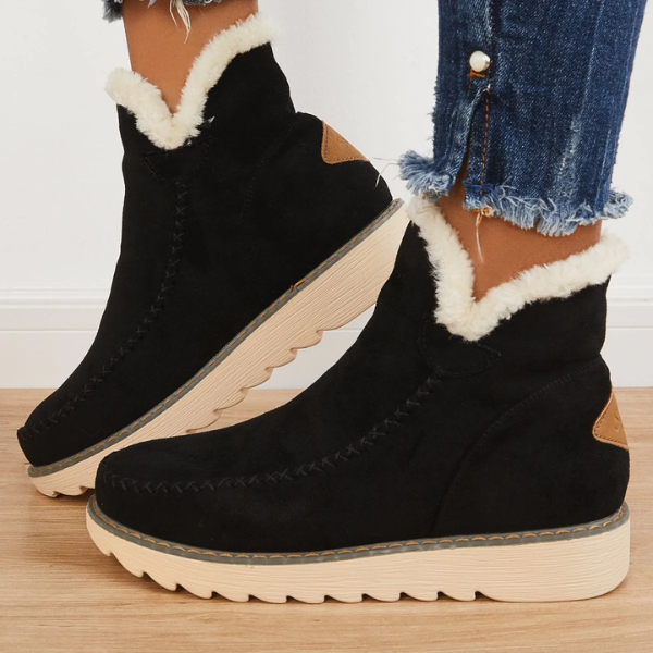 Sable | Fur-Lined Wedge Winter Boots