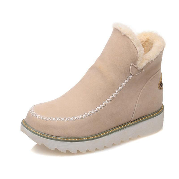 Sable | Fur-Lined Wedge Winter Boots