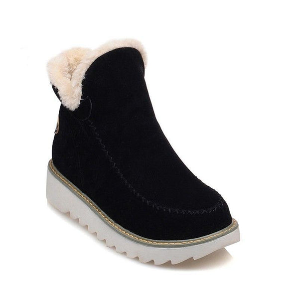 Sable | Fur-Lined Wedge Winter Boots