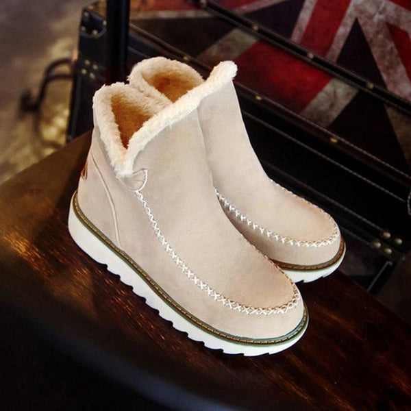 Sable | Fur-Lined Wedge Winter Boots