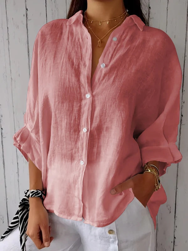 Aubrey™ | Classic Elegance Button Blouse