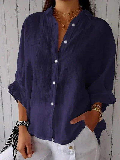 Aubrey™ | Classic Elegance Button Blouse