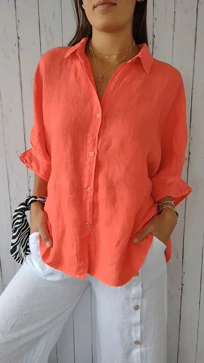 Aubrey™ | Classic Elegance Button Blouse