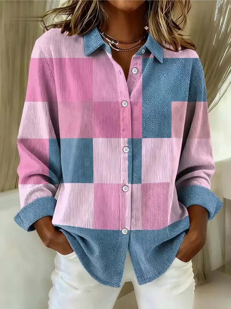 Rosalie | Colour-Block Knit Shirt