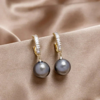 Alanna | Pearl & Zirconia Earrings