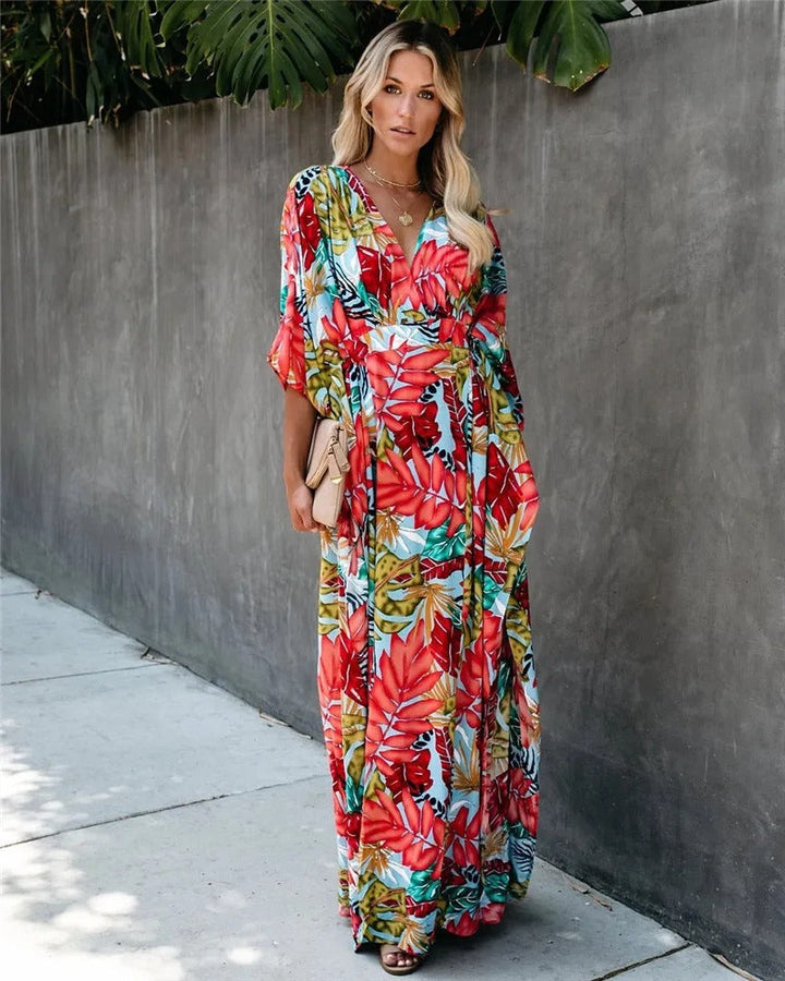 Marisol | Boho Kimono Maxi Dress