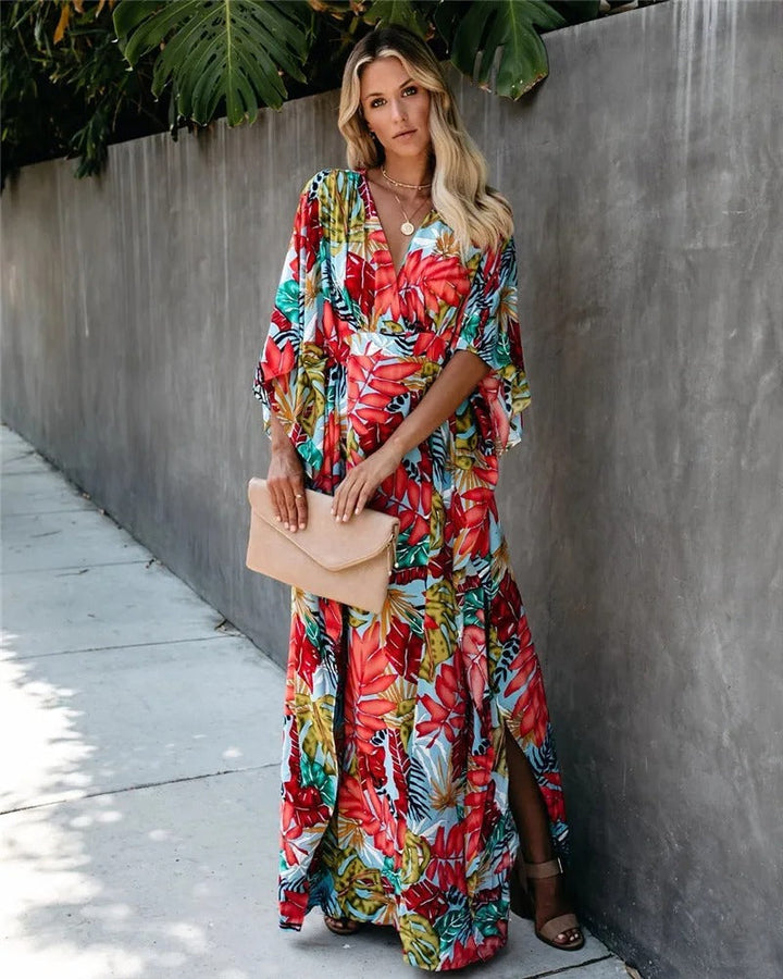 Marisol | Boho Kimono Maxi Dress