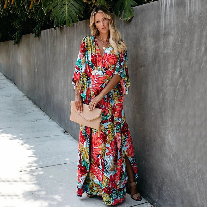 Marisol | Boho Kimono Maxi Dress