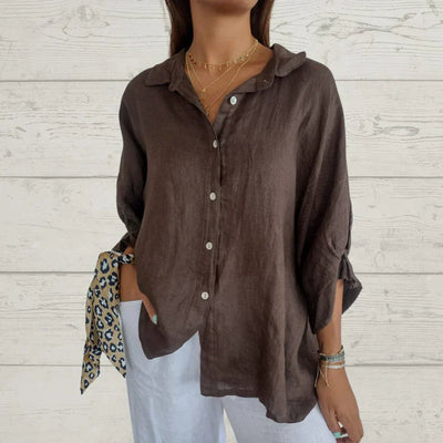 Aubrey™ | Classic Elegance Button Blouse